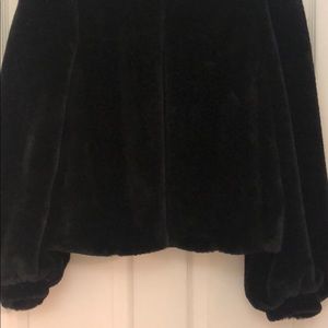 Faux fur black jacket